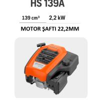 HUSQVARNA BENZİNLİ MOTOR LC247/LC247S HS139A KAMALI MİL ÇAPI (22,2/80,2 mm)