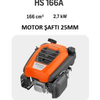 HUSQVARNA BENZİNLİ MOTOR LC151/LC151S HS166A KAMALI MİL ÇAPI (22,2/80,2mm