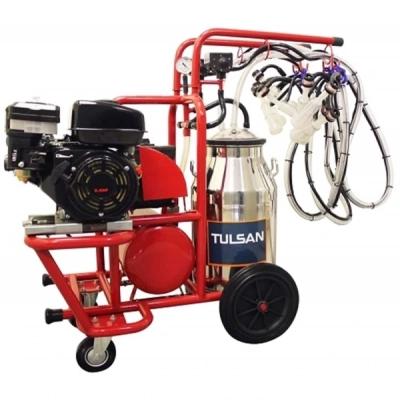 Tulsan Klasik Dörtlü Keçi Benzin Motorlu Süt Sağma Makinesi